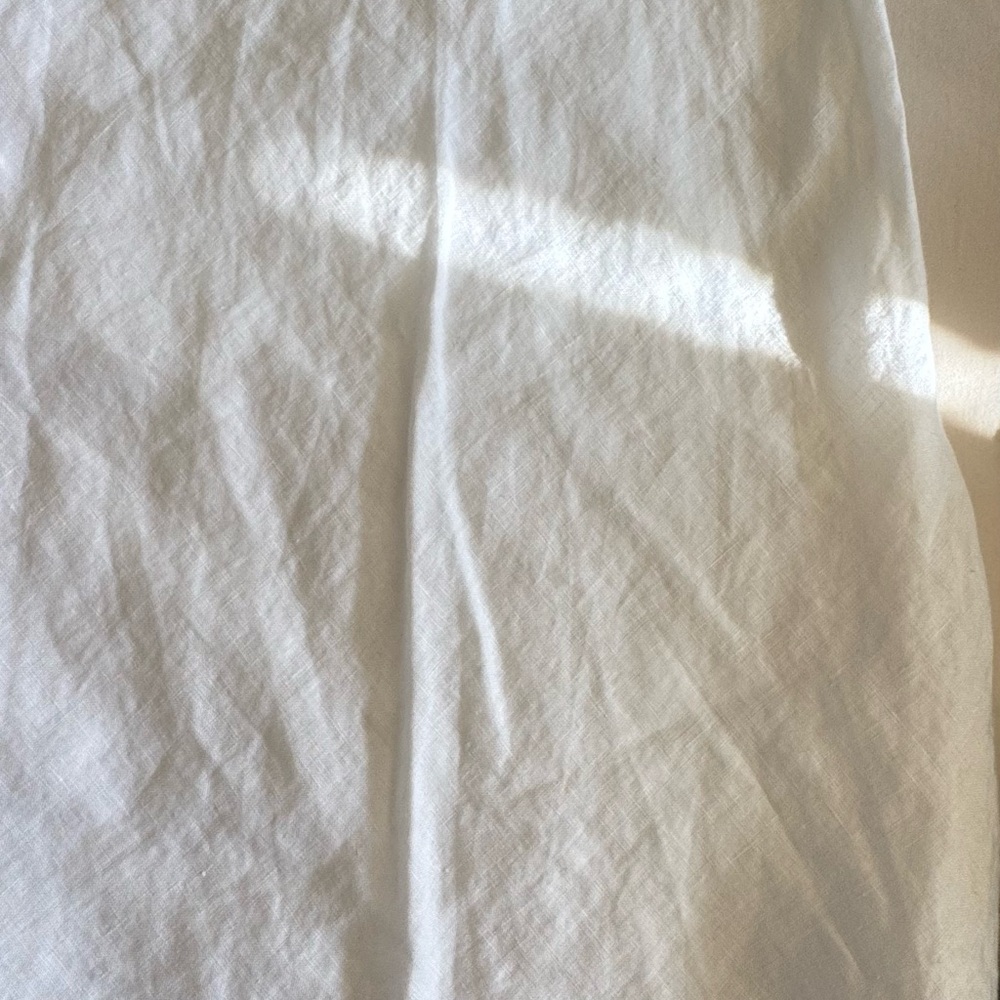 NWT Eileen Fisher White Skirt with Drawstring - Picture 8 of 8